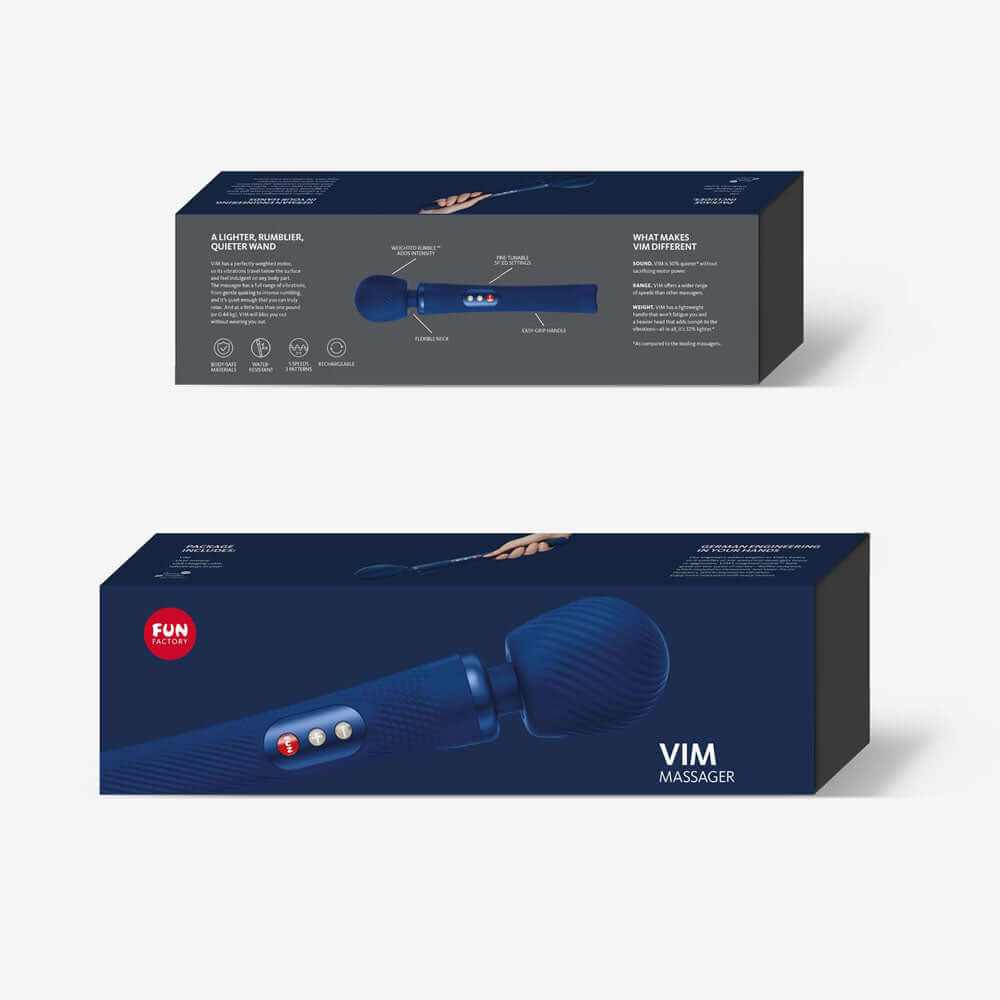 Fun Factory VIM midnight blue - Midnight Blue 31.3 cm USB Rechargeable Massager Wand